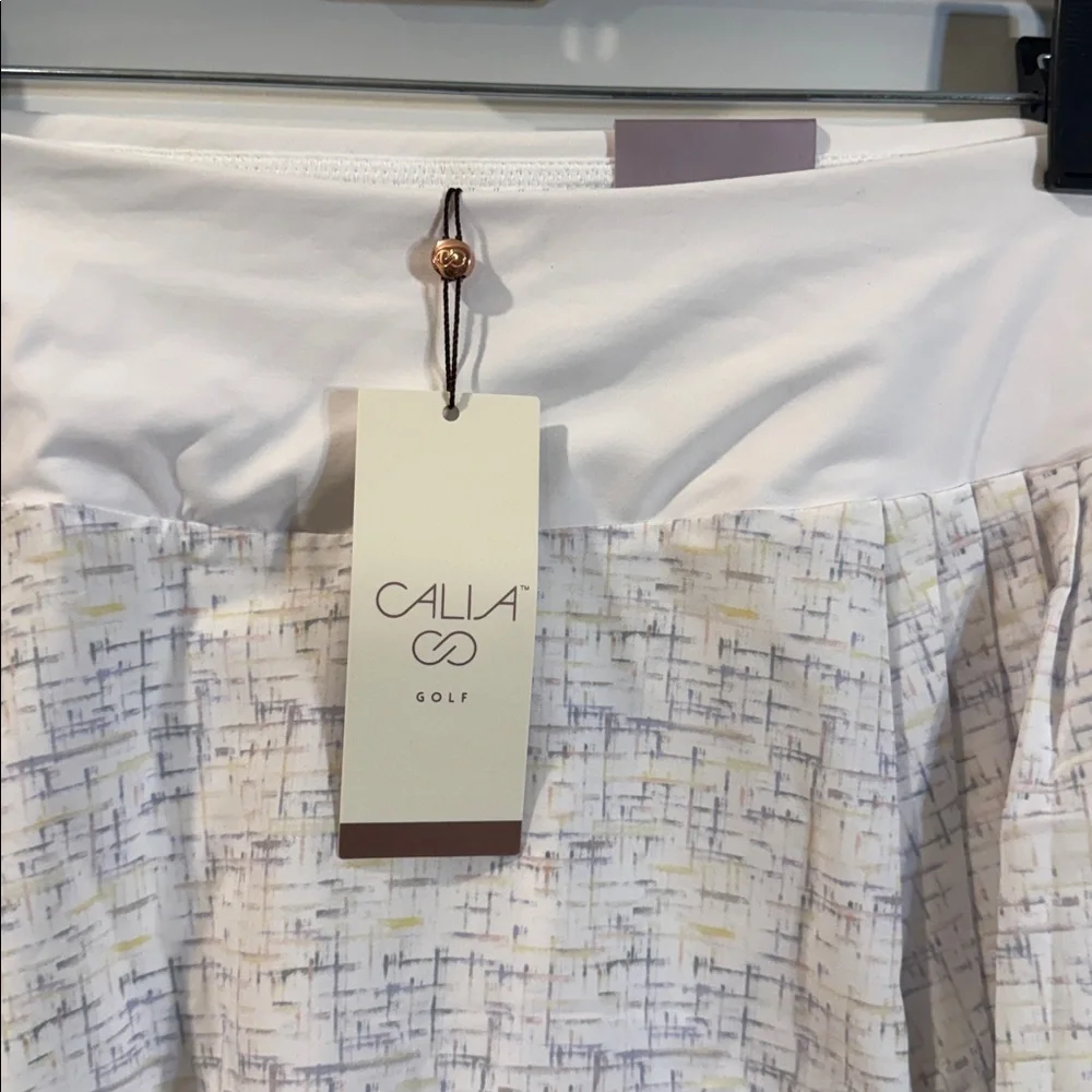 NWT CALIA Women's 14" Side Pleat Golf Skort in Cross Thatch Cool Medium - Picture 5 of 8